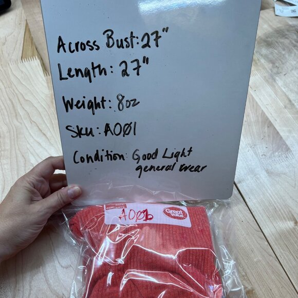 We The Free Londontown Thermal Oversize Top Red Orange Size XS - Picture 12 of 12